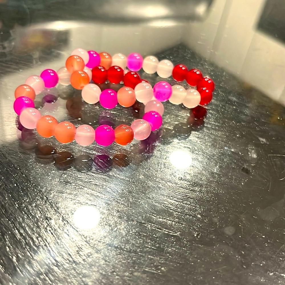 Homemade valentine bracelet’s (small)